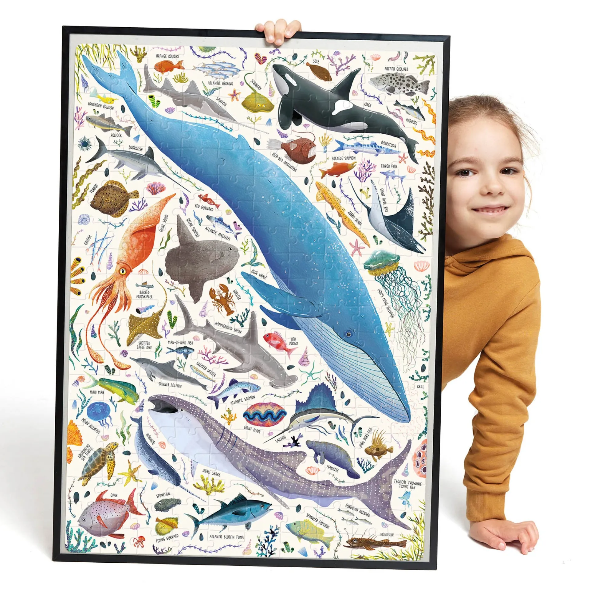 Educators Resource Banana Panda Puzzlove Ocean Animals Jigsaw Puzzle - 200 pc* Puzzles
