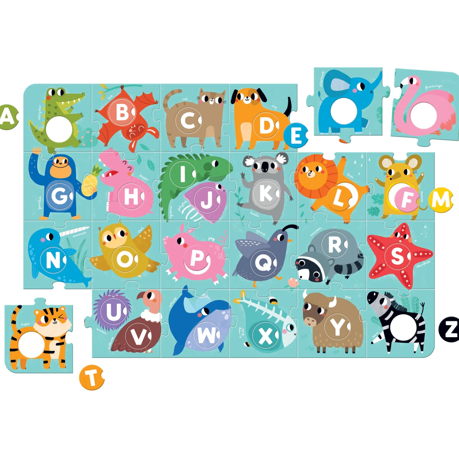 Educators Resource Banana Panda Super Size Alphabet Match Floor Puzzle - 50 pc* Puzzles