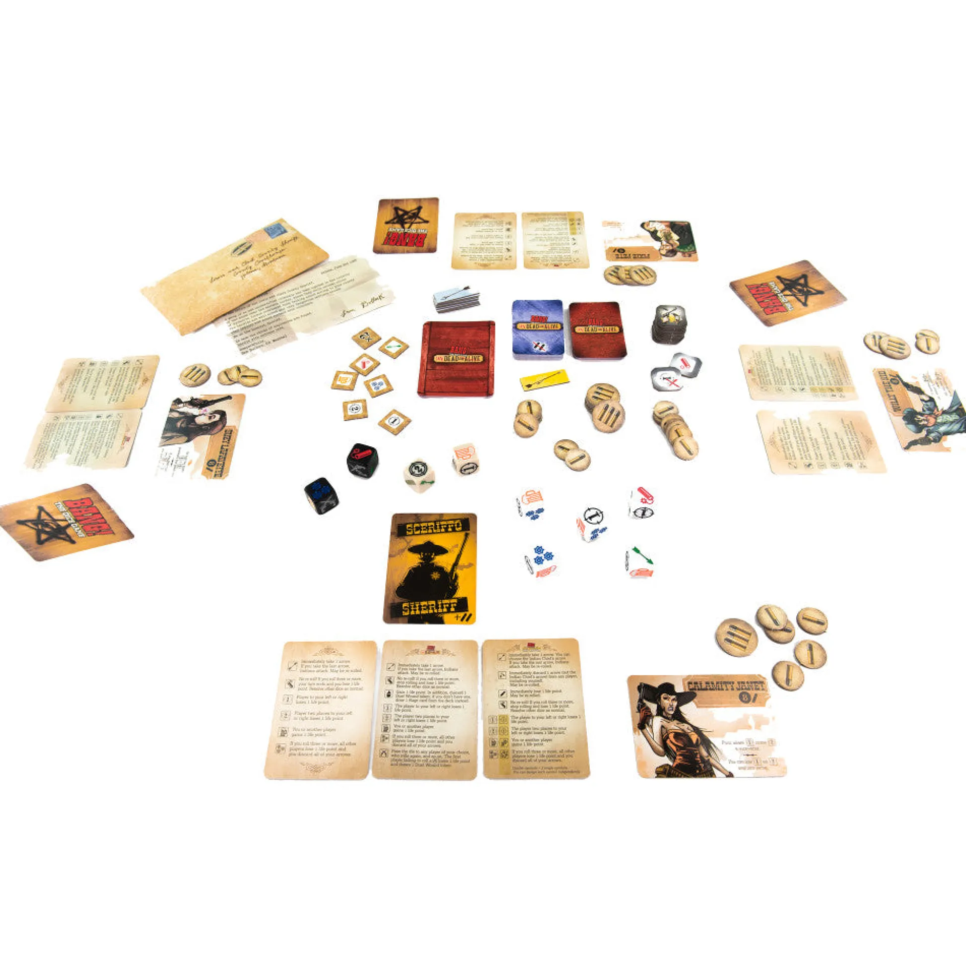 Flat River Group BANG! Dice Explosion - Western Themed Dice Rolling Game* Dice, Roll & Write Games