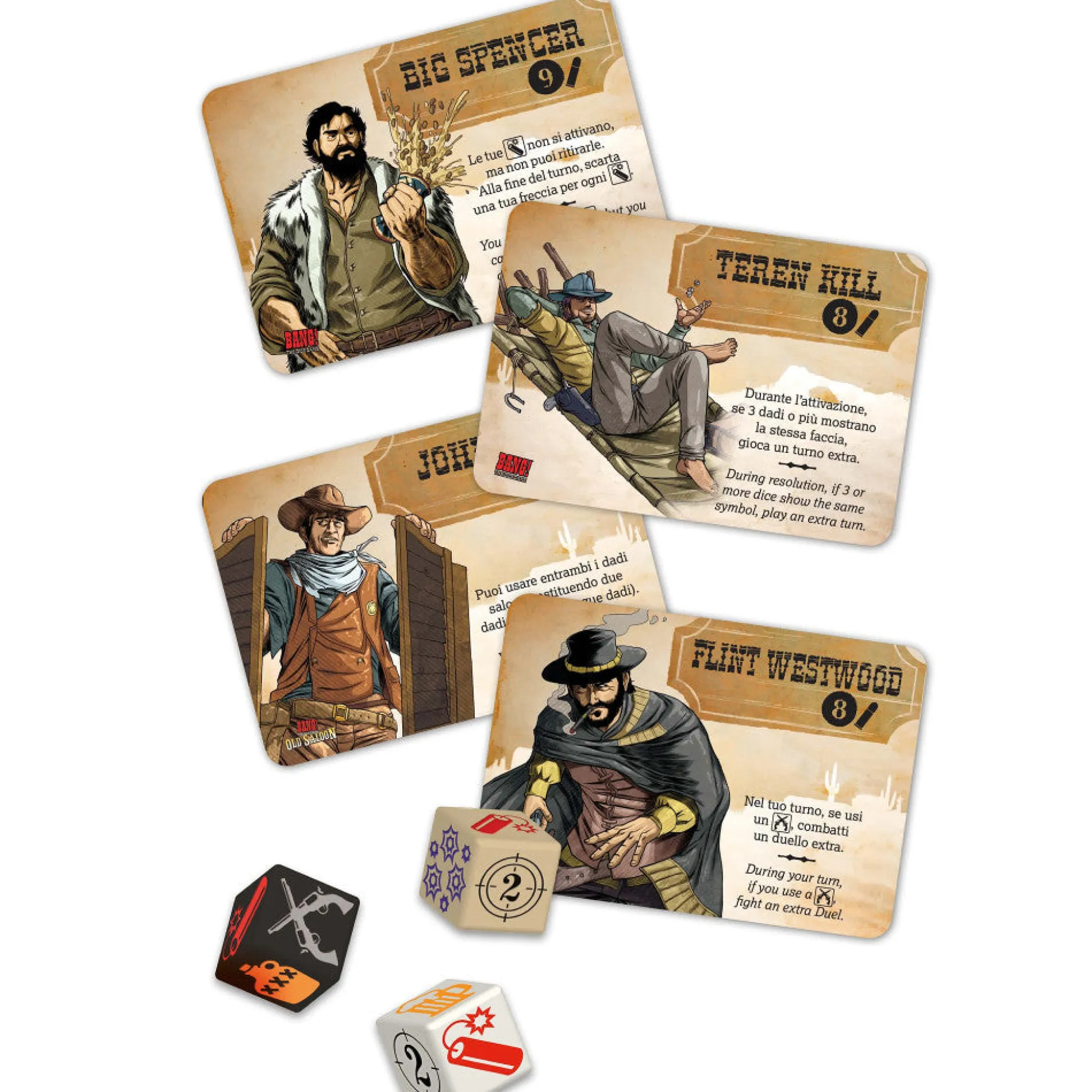 Flat River Group BANG! Dice Explosion - Western Themed Dice Rolling Game* Dice, Roll & Write Games