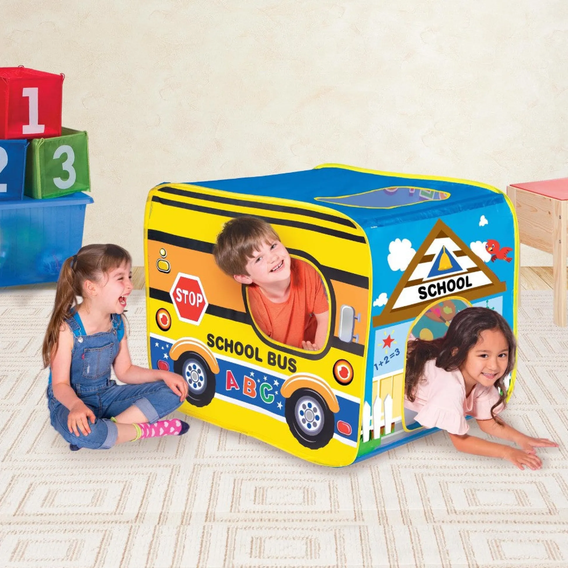 Flat River Group Banzai My Little School House Play Tent – Interactive Learning Fun* Tents, Tunnels & Playhouses|Social & Emotional Skills