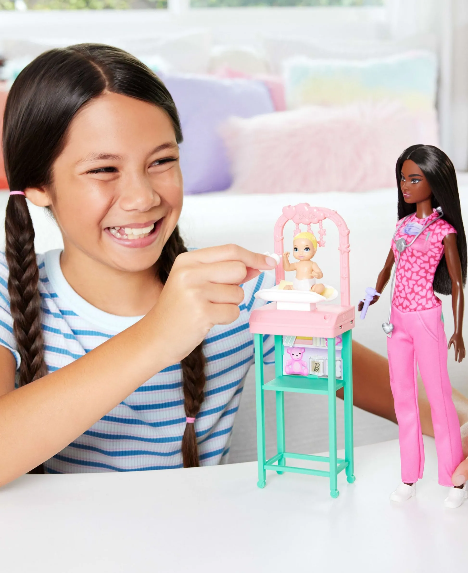 Macy's - Supplier Barbie Baby Doctor Doll with Examination Table and Accessories* Social & Emotional Skills|Stuffed Animals & Plush Toys