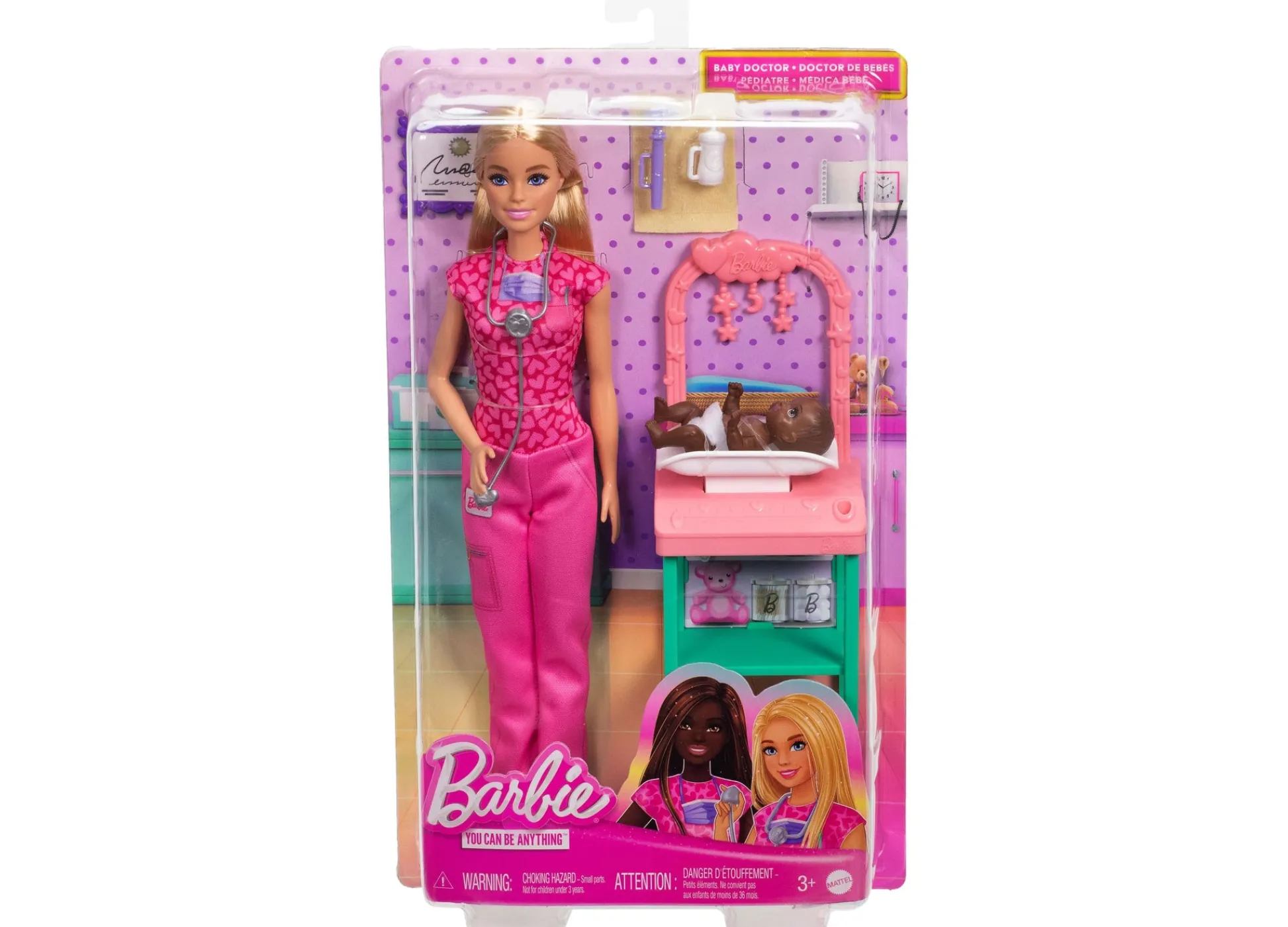 Macy's - Supplier Barbie Baby Doctor Playset with Blonde Fashion Doll, Examination Table, and Accessories* Social & Emotional Skills|Stuffed Animals & Plush Toys