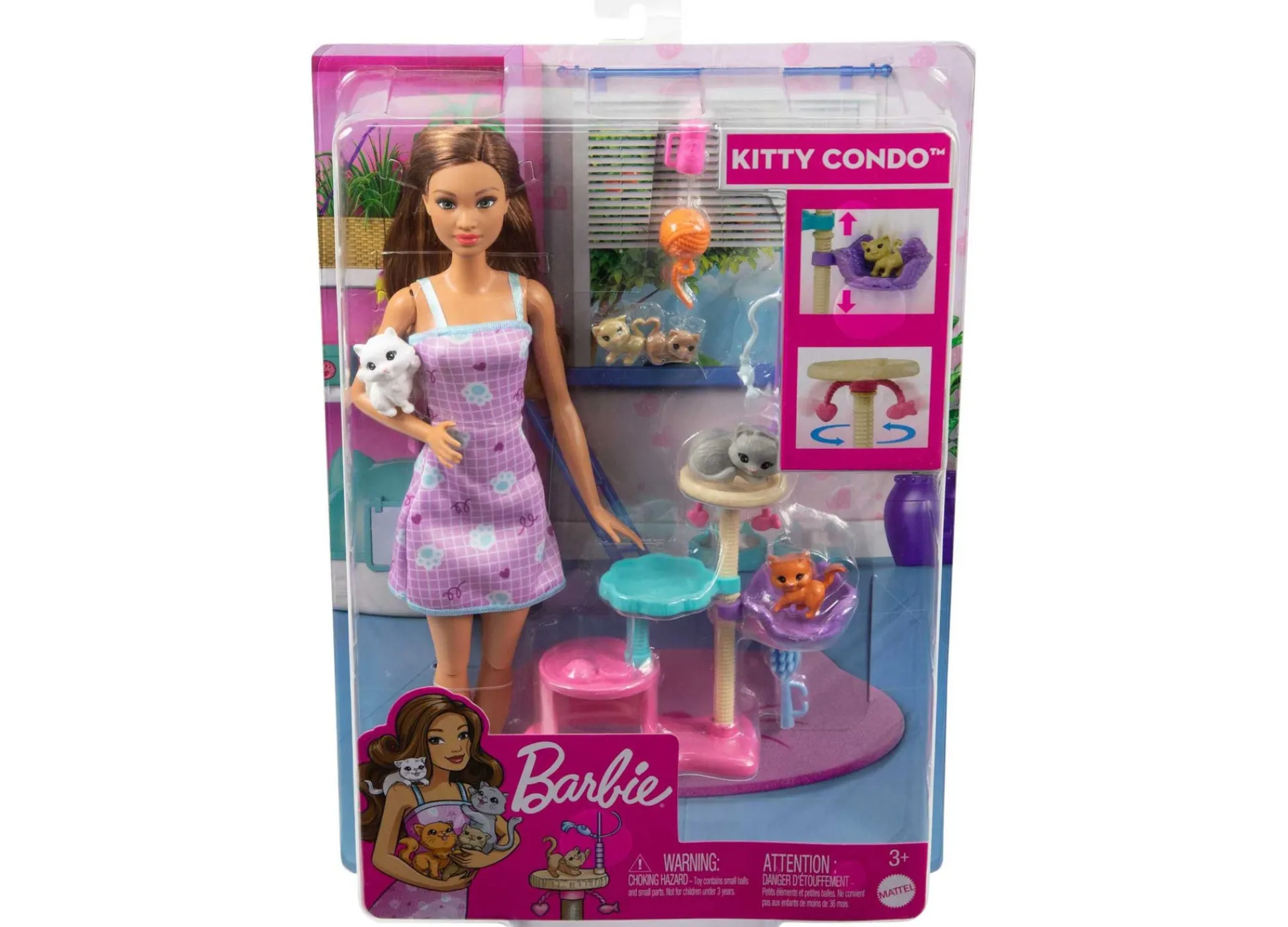 Macy's - Supplier Barbie Kitty Condo Playset with Doll, Pets, and Accessories* Stuffed Animals & Plush Toys