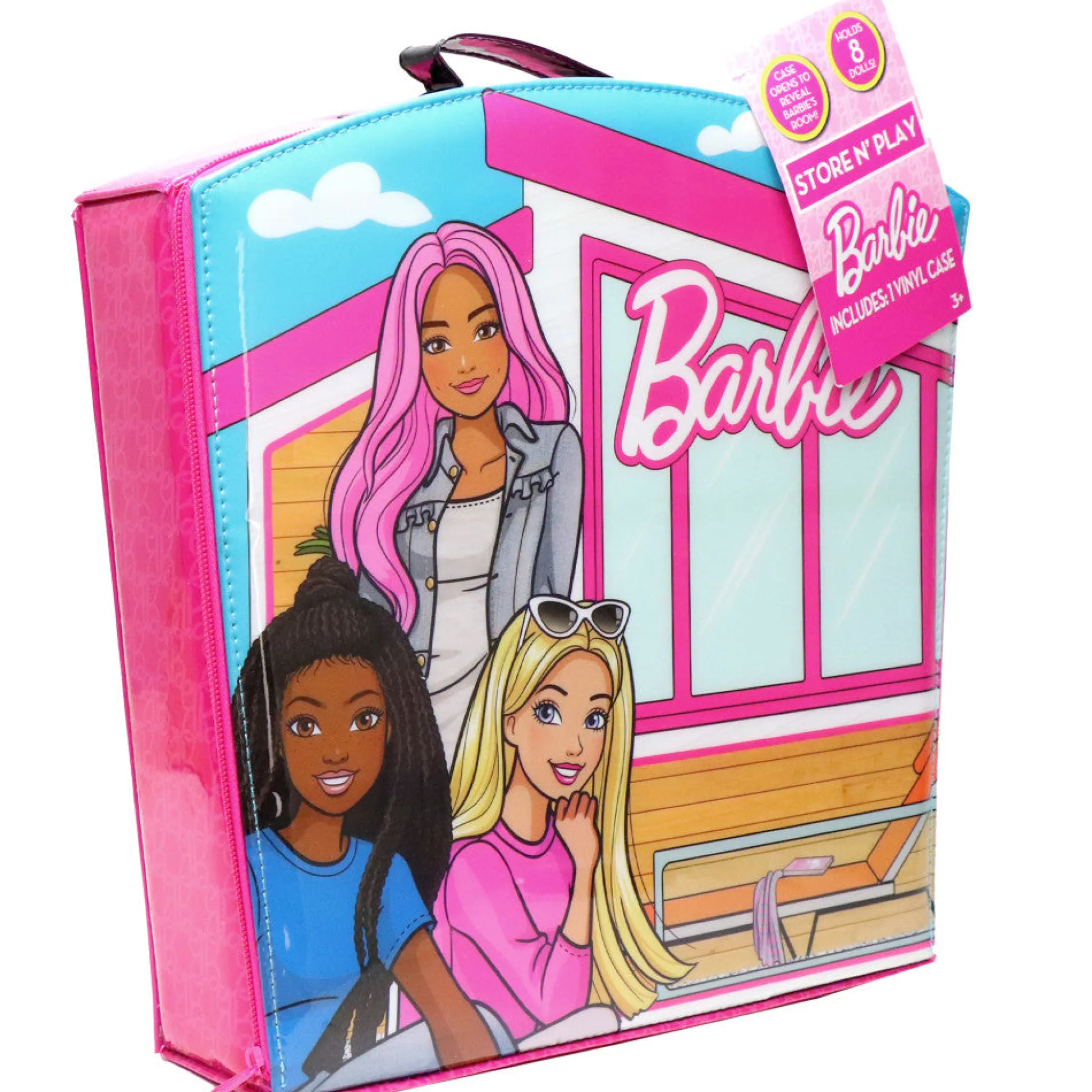 Flat River Group Barbie Store N' Play Doll Zipper Storage Case - Holds 8 Dolls* Stuffed Animals & Plush Toys
