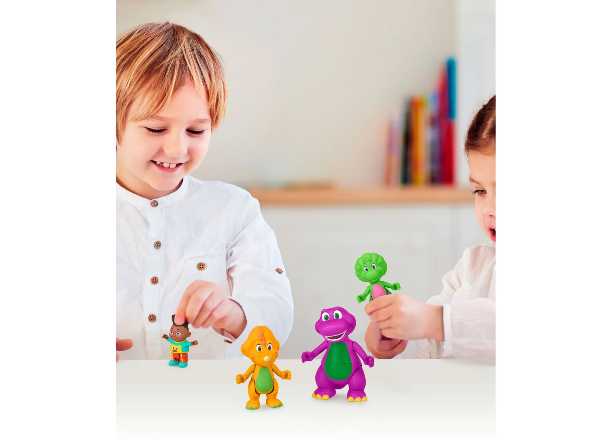 Macy's - Supplier Barney's World Interactive Character Toy Pack from Barney Hey Friends Series* Preschool Figures & Playsets