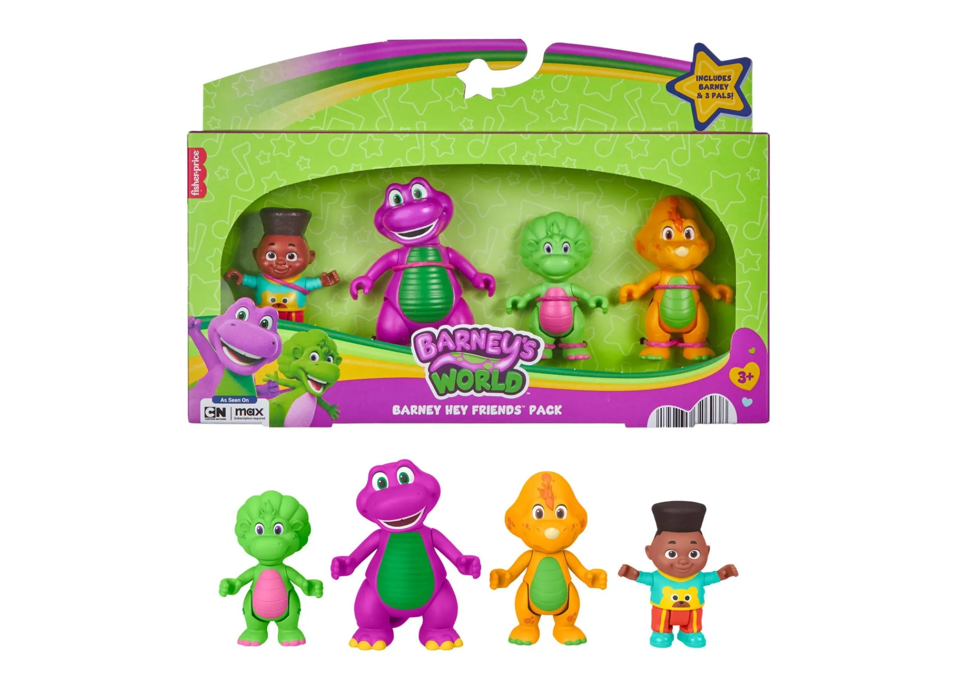 Macy's - Supplier Barney's World Interactive Character Toy Pack from Barney Hey Friends Series* Preschool Figures & Playsets