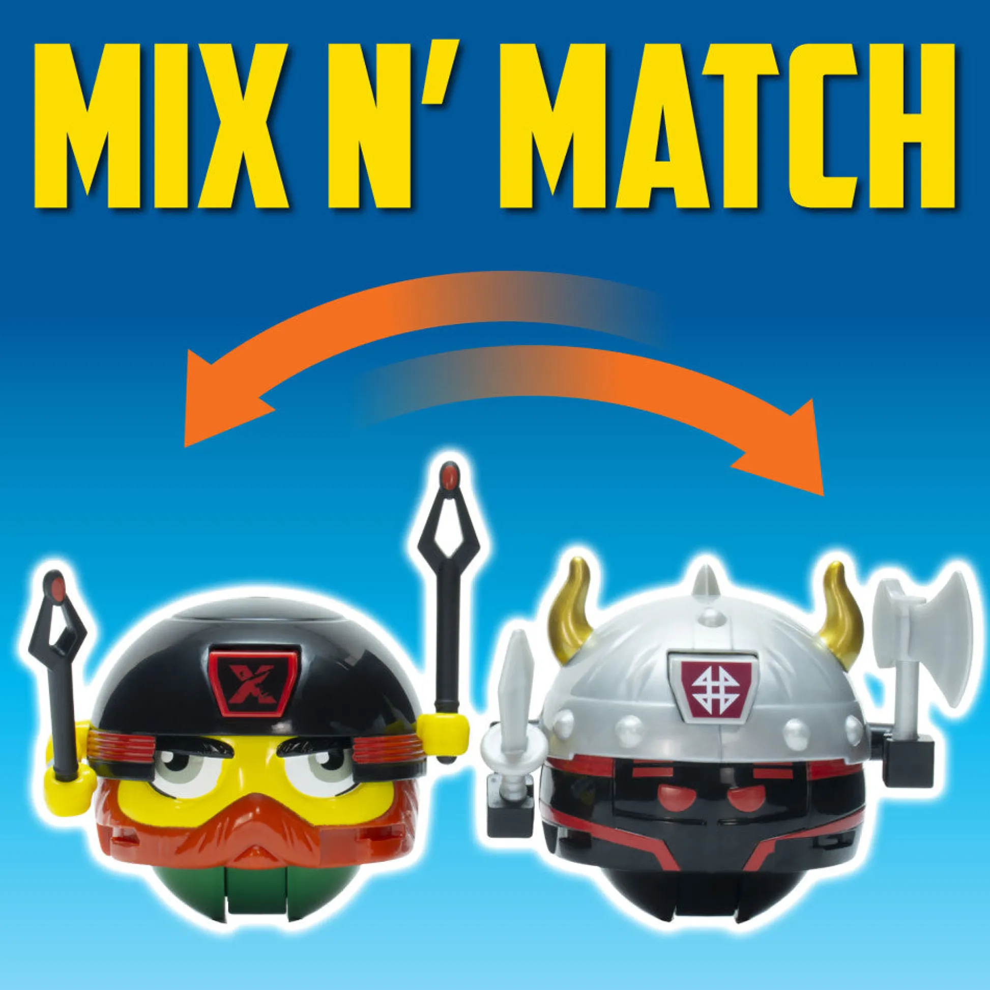 Flat River Group Battle Ballz: Duel Pack - Ice Berg & Evil Robot - Epic Warrior Showdown* Action Figures