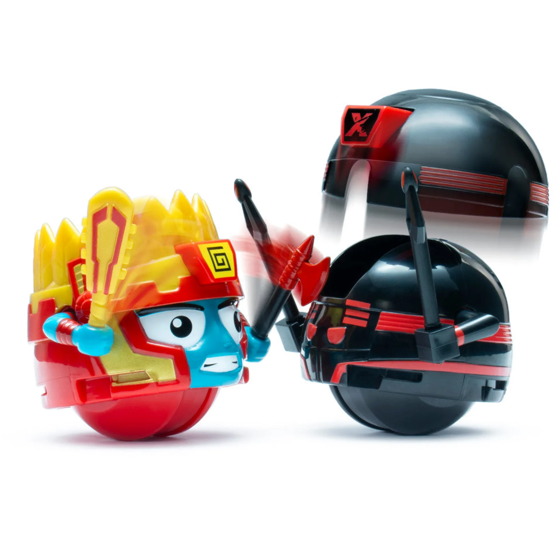 Flat River Group Battle Ballz: Duel Pack - Volcanon & Evil Robot - Ultimate Warrior Showdown* Action Figures