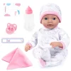Flat River Group Bayer Design 15" Reborn Baby Doll Set - White Pink Elephant, Kids Age 18mo+* Baby Dolls|Stuffed Animals & Plush Toys