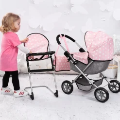 Flat River Group Bayer Design Cozy Dolls Playset - Pink, Grey, Stars* Stuffed Animals & Plush Toys|Social & Emotional Skills