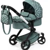 Flat River Group Bayer Design Dolls Pram Xeo: Stars Green & White with Matching Handbag* Stuffed Animals & Plush Toys