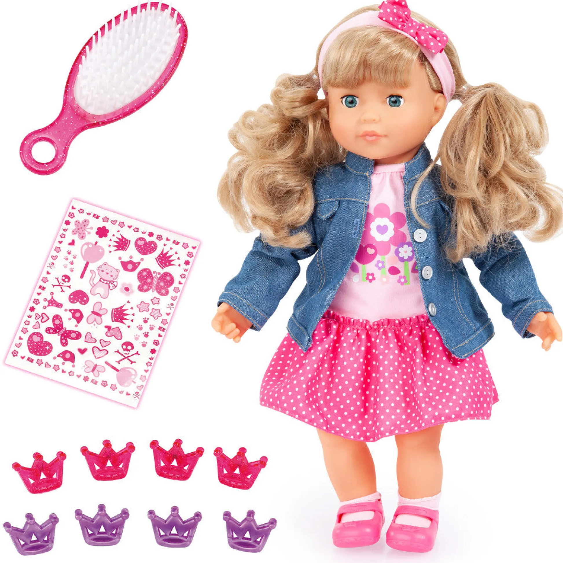 Flat River Group Bayer Design 16-inch Interactive Doll - My First Charlene with Sounds* Interactive Dolls & Pets|Stuffed Animals & Plush Toys