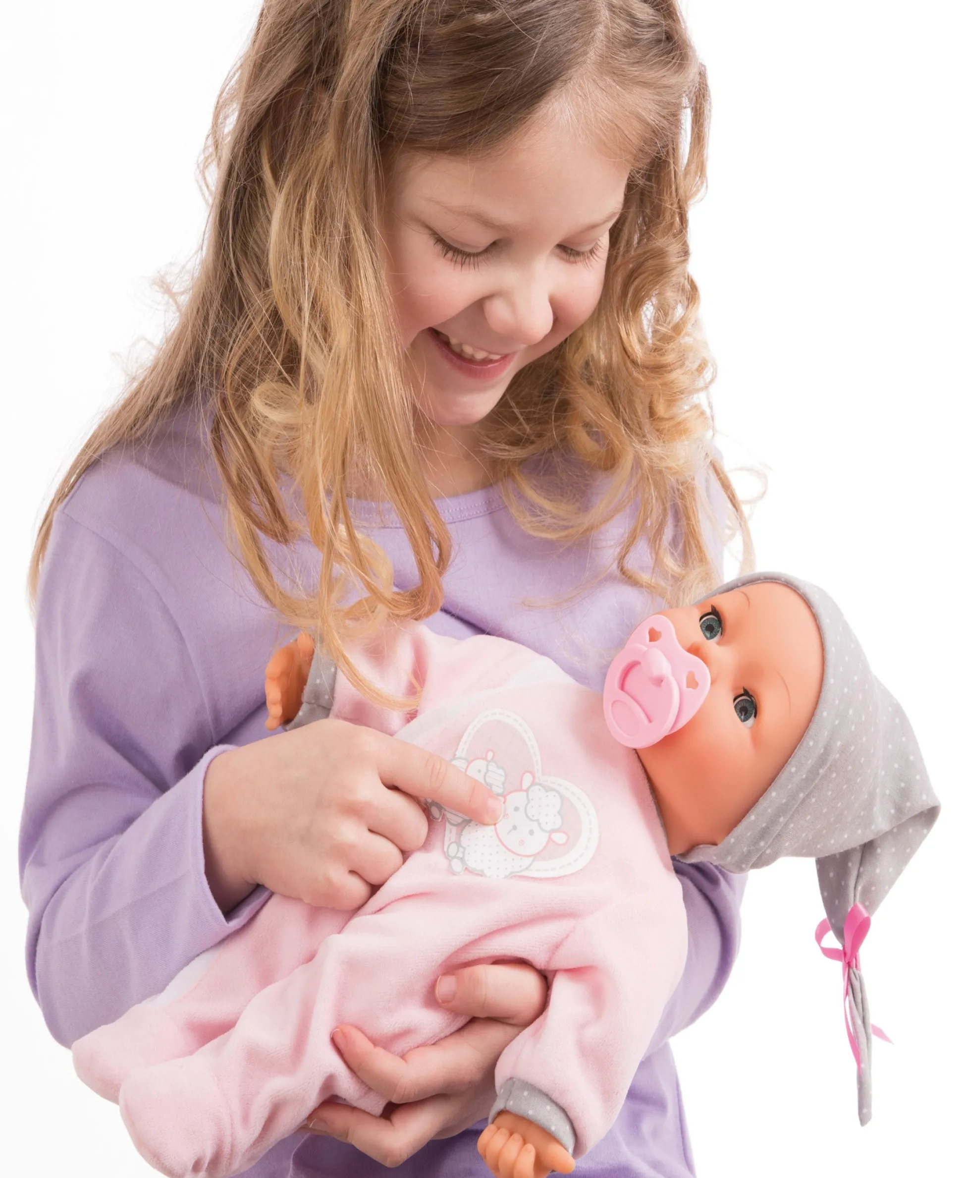 Flat River Group Bayer Design My Piccolina 15" Interactive Baby Doll - Sleepy Eyes* Social & Emotional Skills|Interactive Dolls & Pets