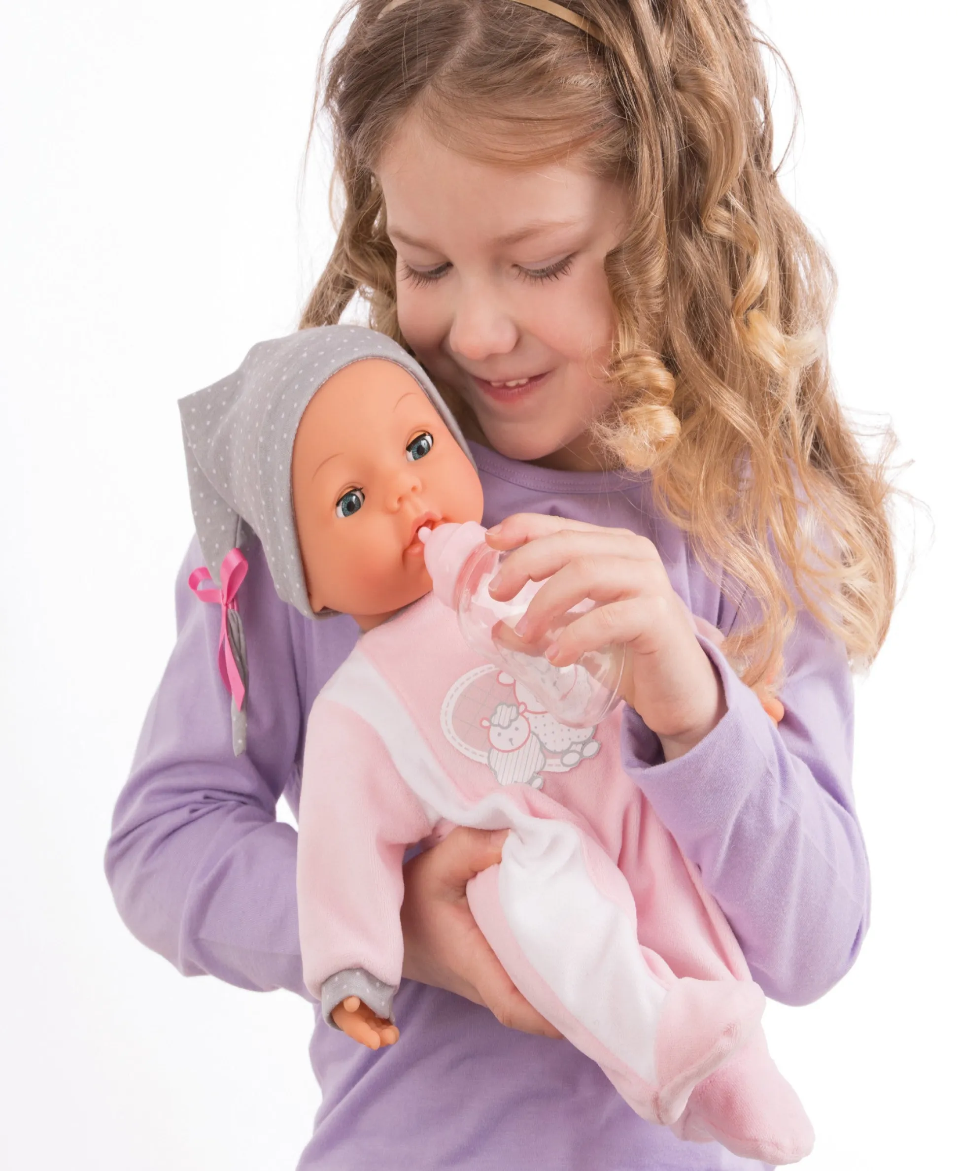 Flat River Group Bayer Design My Piccolina 15" Interactive Baby Doll - Sleepy Eyes* Social & Emotional Skills|Interactive Dolls & Pets
