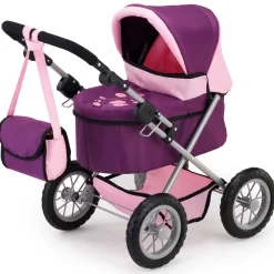 Flat River Group Bayer Design Purple & Pink Trendy Doll Pram with Bag* Stuffed Animals & Plush Toys