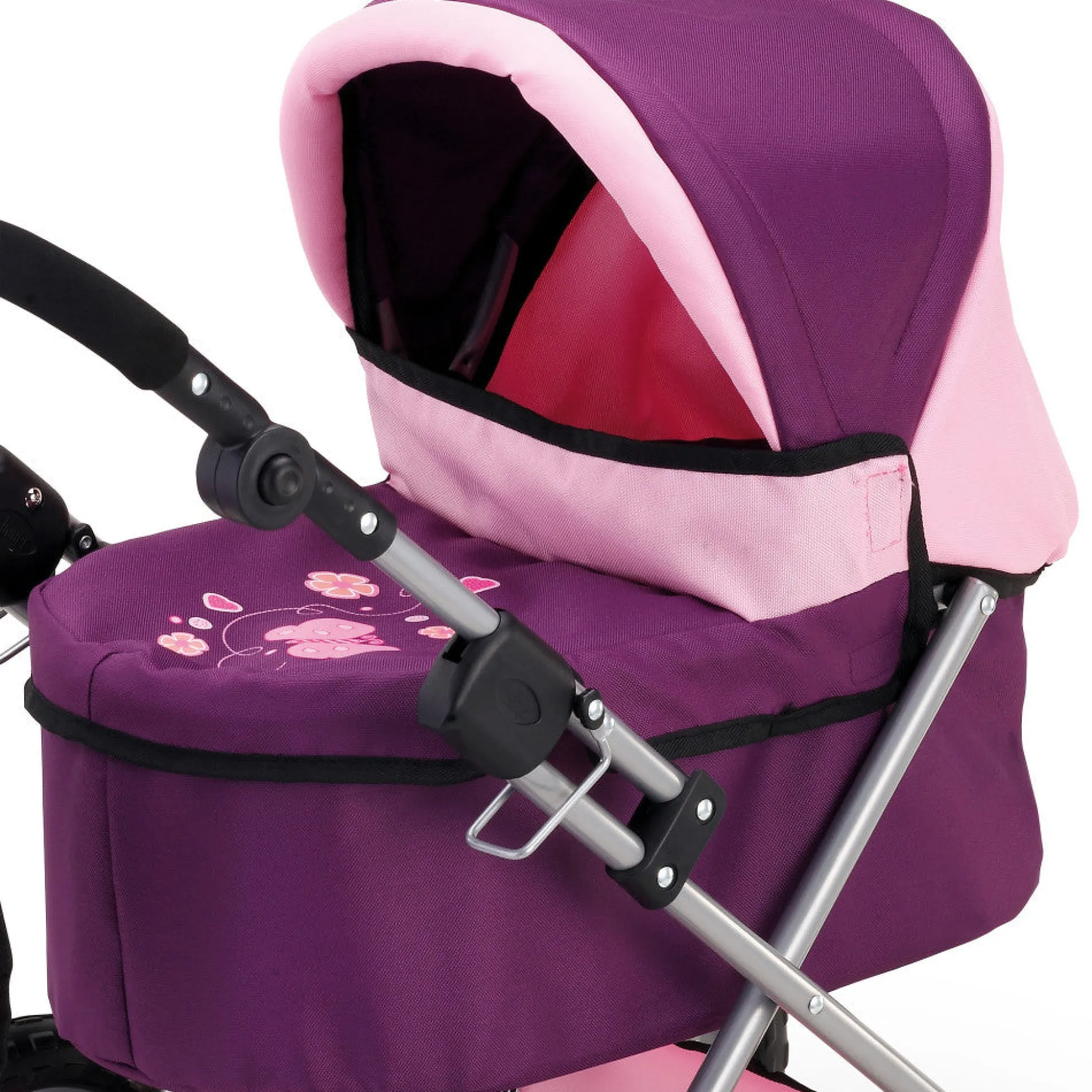 Flat River Group Bayer Design Purple & Pink Trendy Doll Pram with Bag* Stuffed Animals & Plush Toys