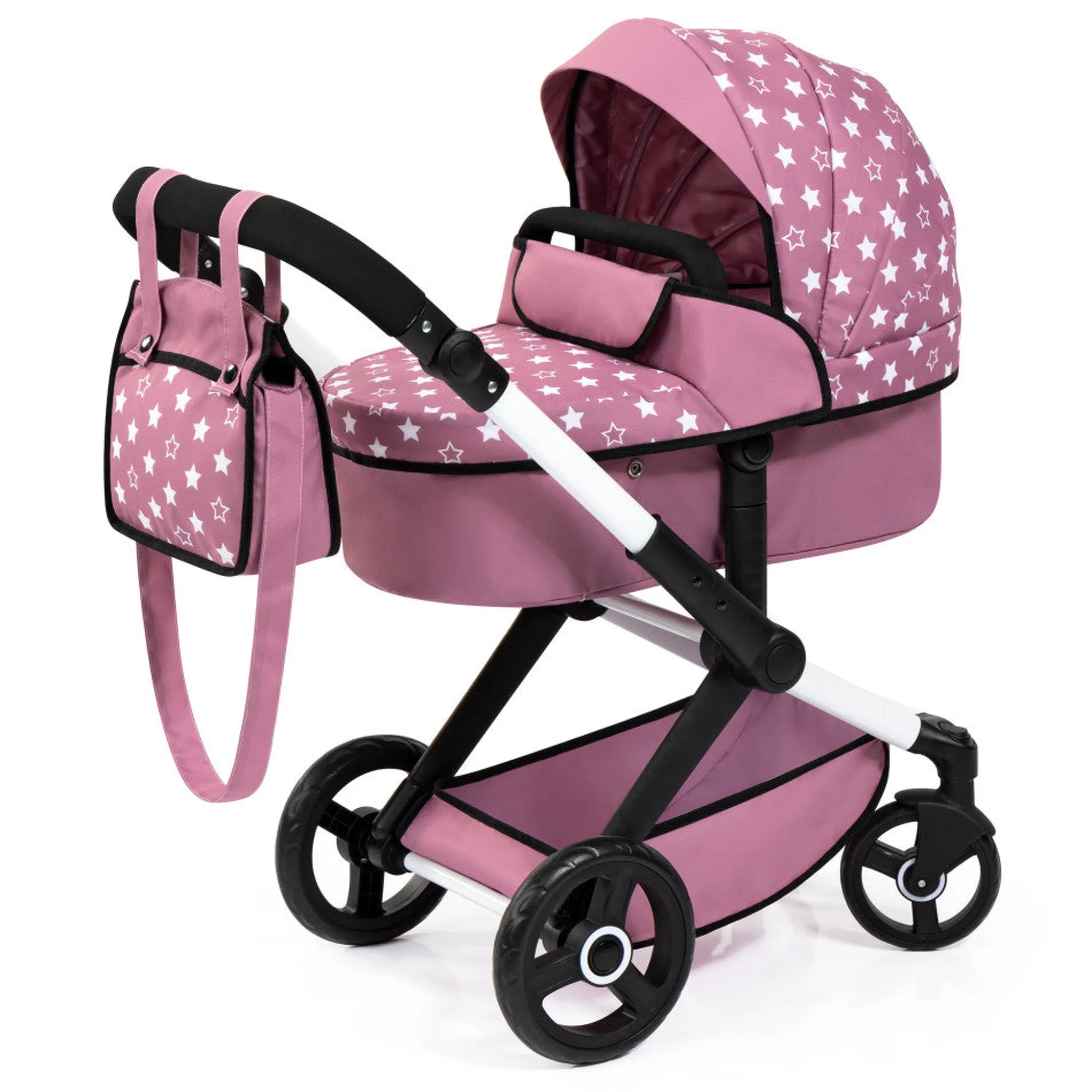 Flat River Group Bayer Design Xeo Pram Playset for Dolls - Pink, White, Stars* Stuffed Animals & Plush Toys