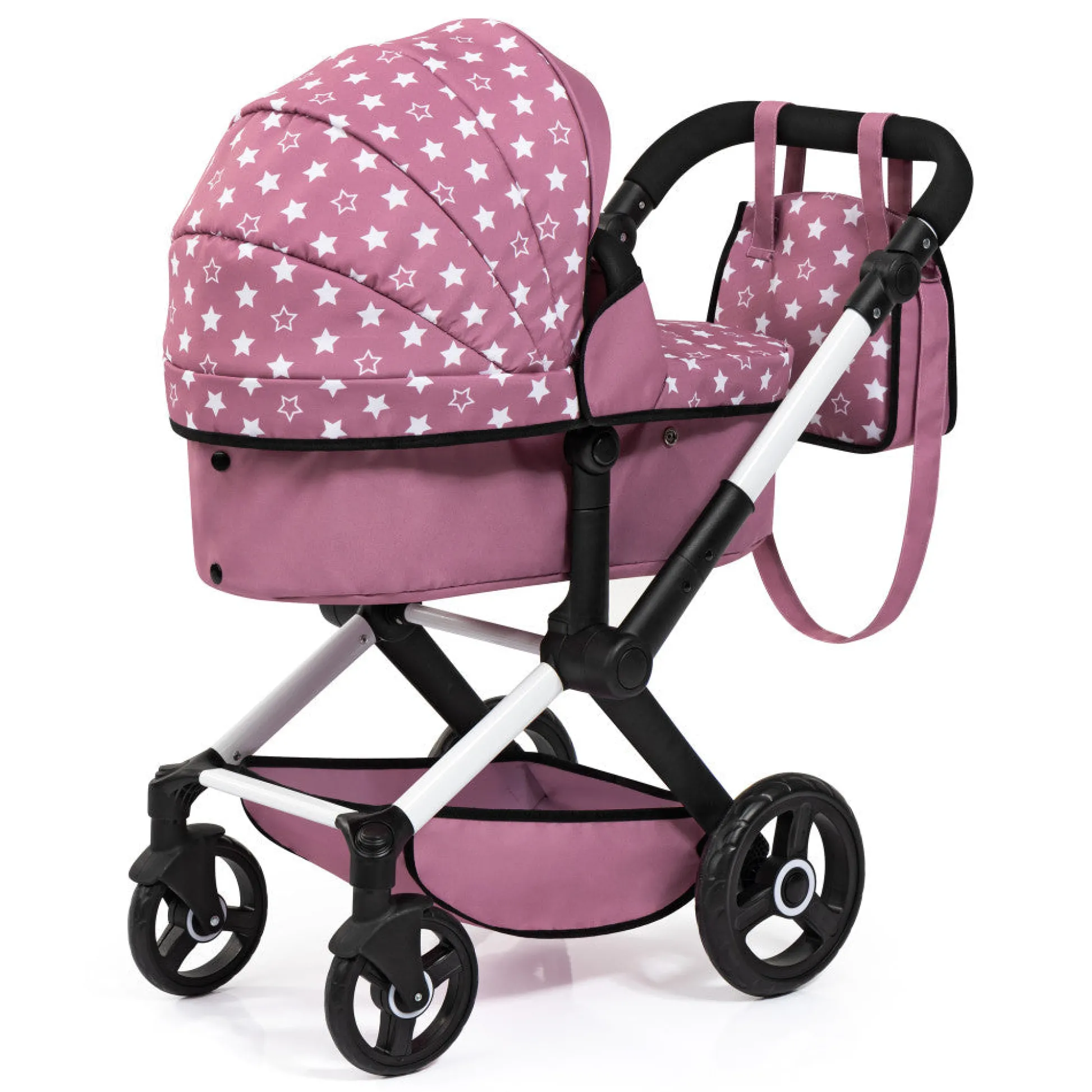 Flat River Group Bayer Design Xeo Pram Playset for Dolls - Pink, White, Stars* Stuffed Animals & Plush Toys