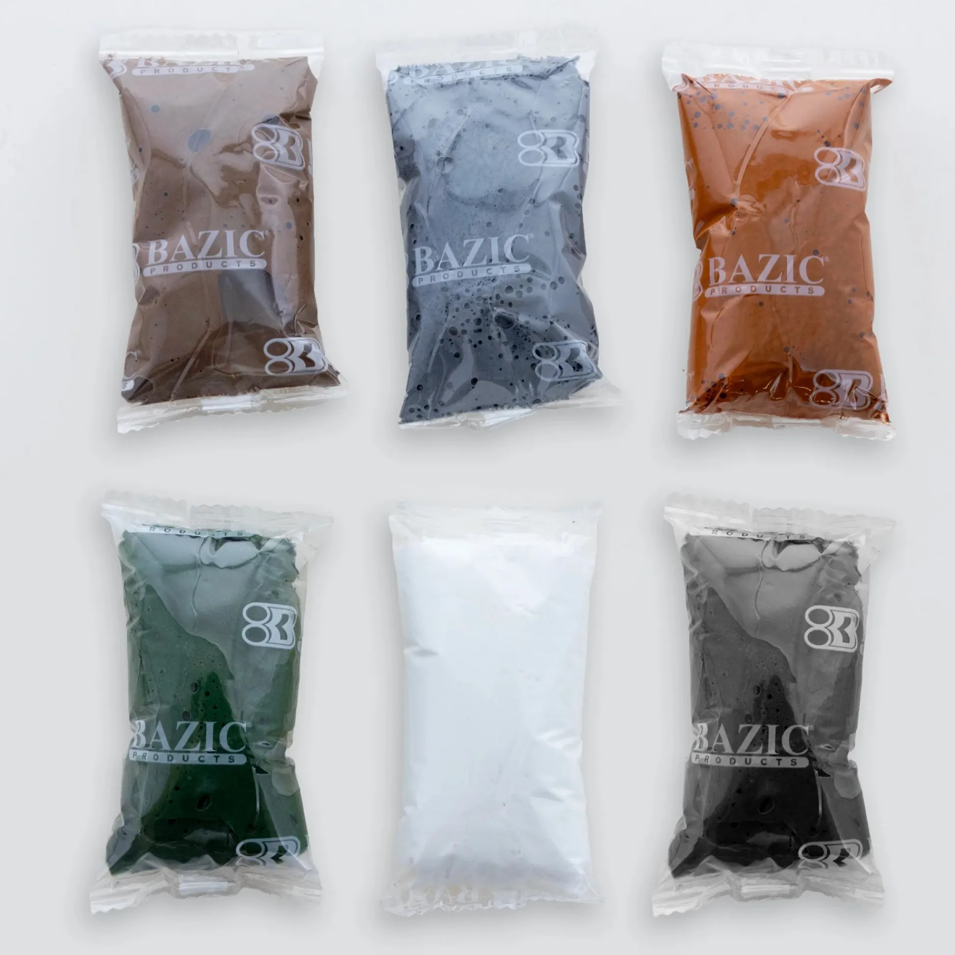 Educators Resource BAZIC Natural Earth Tones Air Dry Modeling Clay Set - 0.5 oz, 24 Packs* Clay, Dough & Sand Art