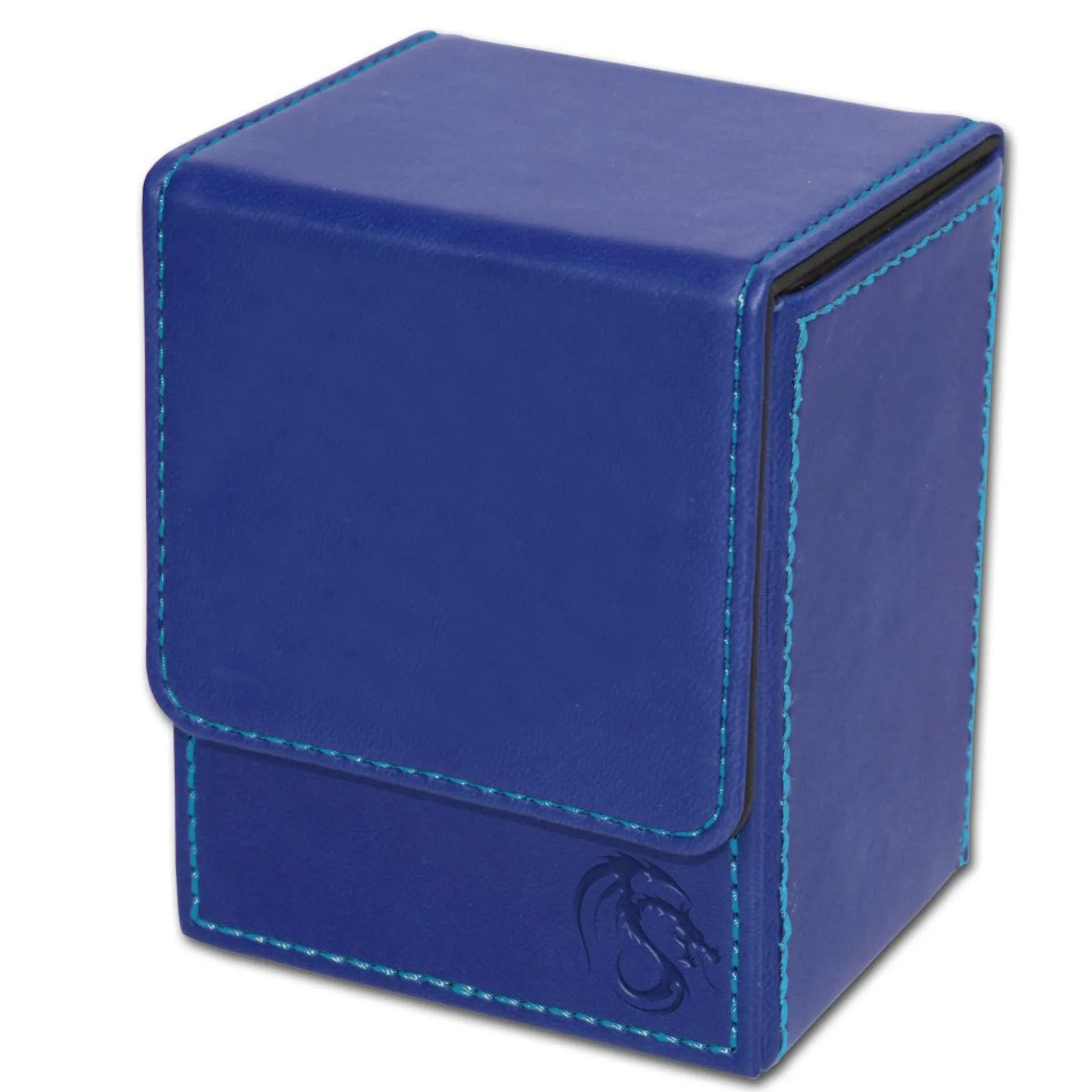 Flat River Group BCW Padded Leatherette Deck Case Blue - Archival Safe Card Storage* Trading Cards|Card Games