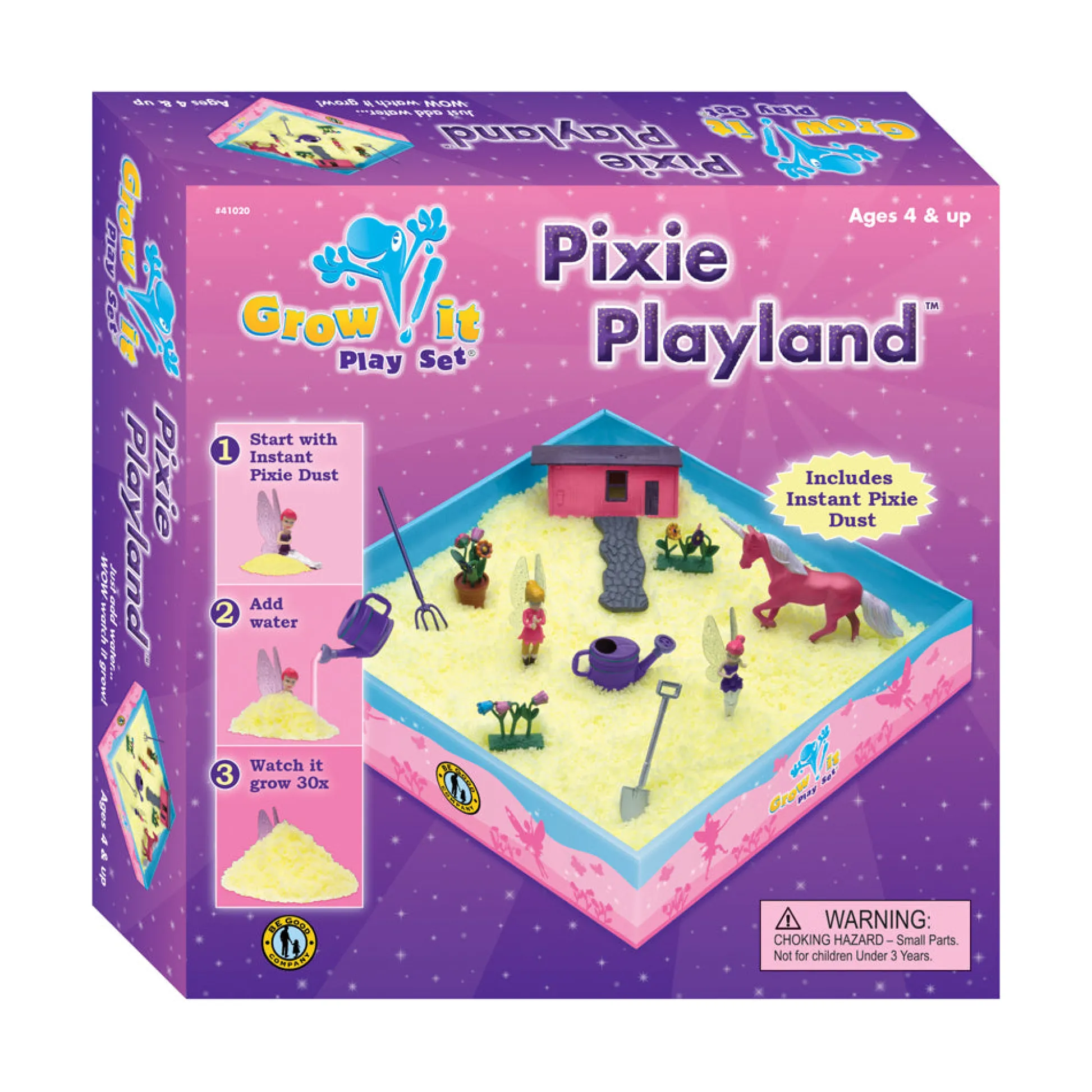 AreYouGame Be Good Company Pixie Playland Grow it Play Set - Magical Garden Creation Kit* Animal Figures|Dress Up