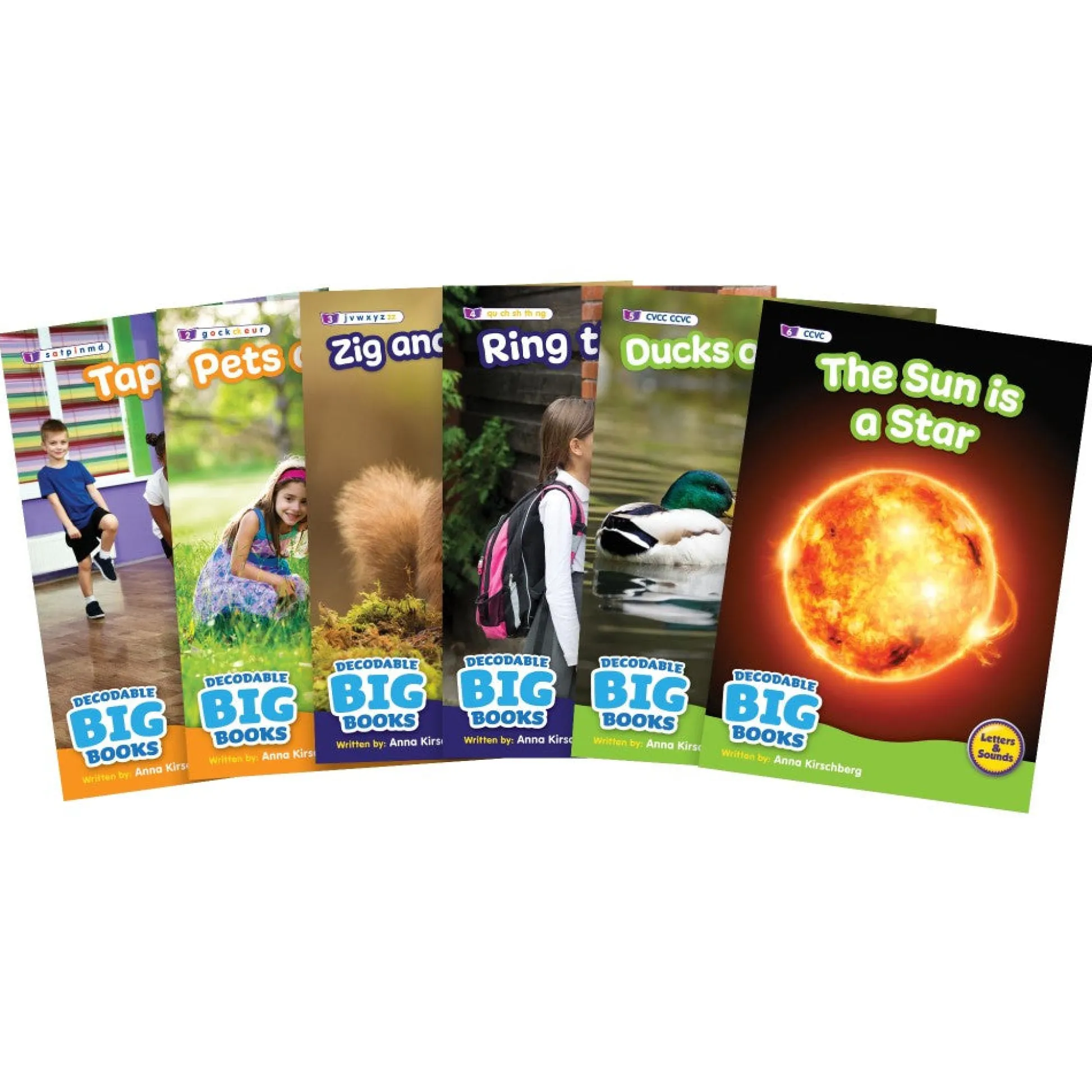 Flat River Group Beanstalk Books: Decodable Big Books Non-Fiction Set - 6 XL Books*Kids Reading, Writing & Speech|Kids Books