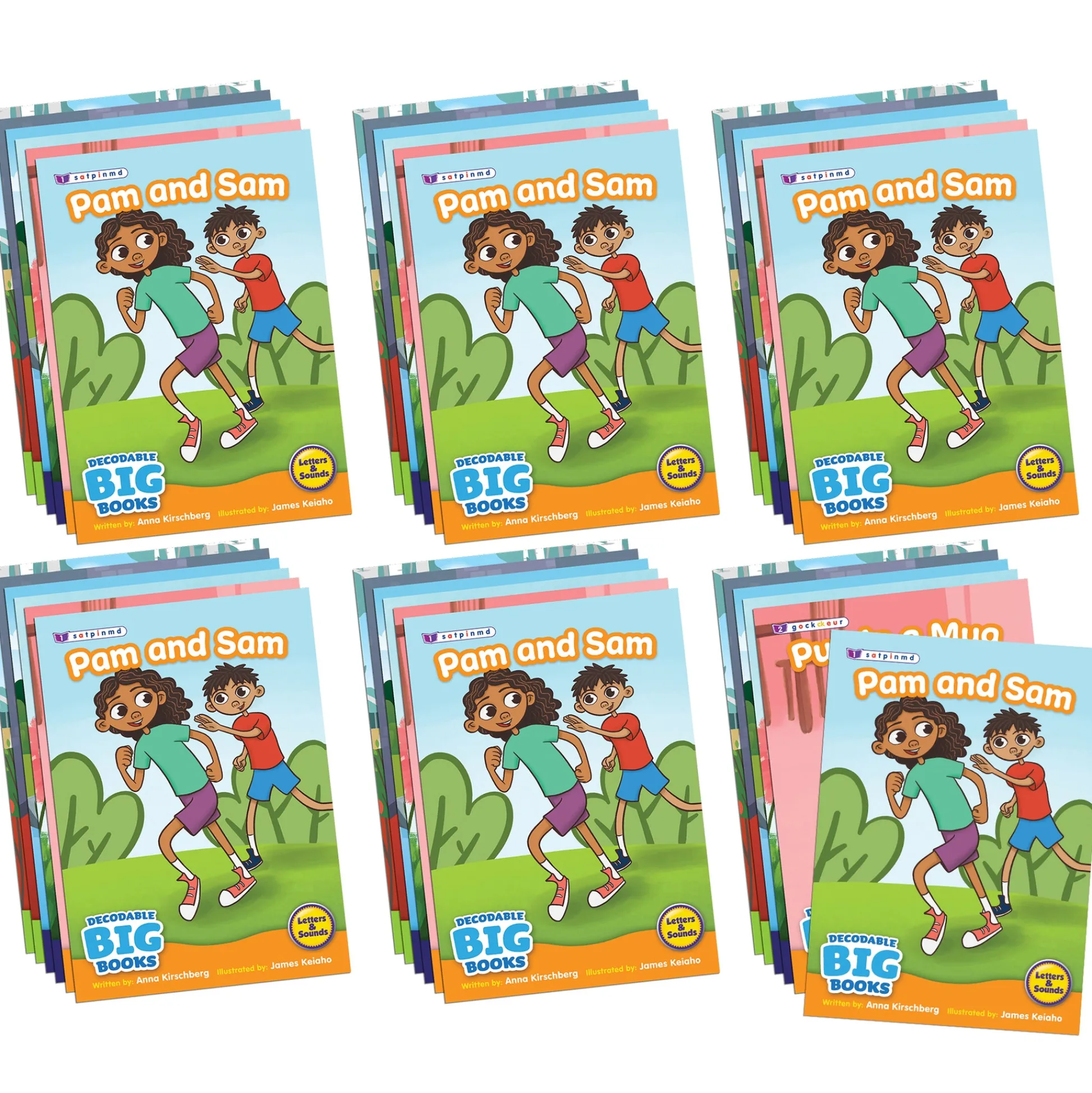 Educators Resource Beanstalk Books 6-Piece Decodable Big Books Fiction Set*Kids Reading, Writing & Speech|Kids Books