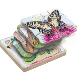 Educators Resource Beleduc Layer Puzzle - Transformative Butterfly Lifecycle* Puzzles|Preschool Education Toys & Activities