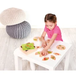 Educators Resource Beleduc Nawito 10-Pack Evolution Wooden Puzzles - 30 pc* Puzzles