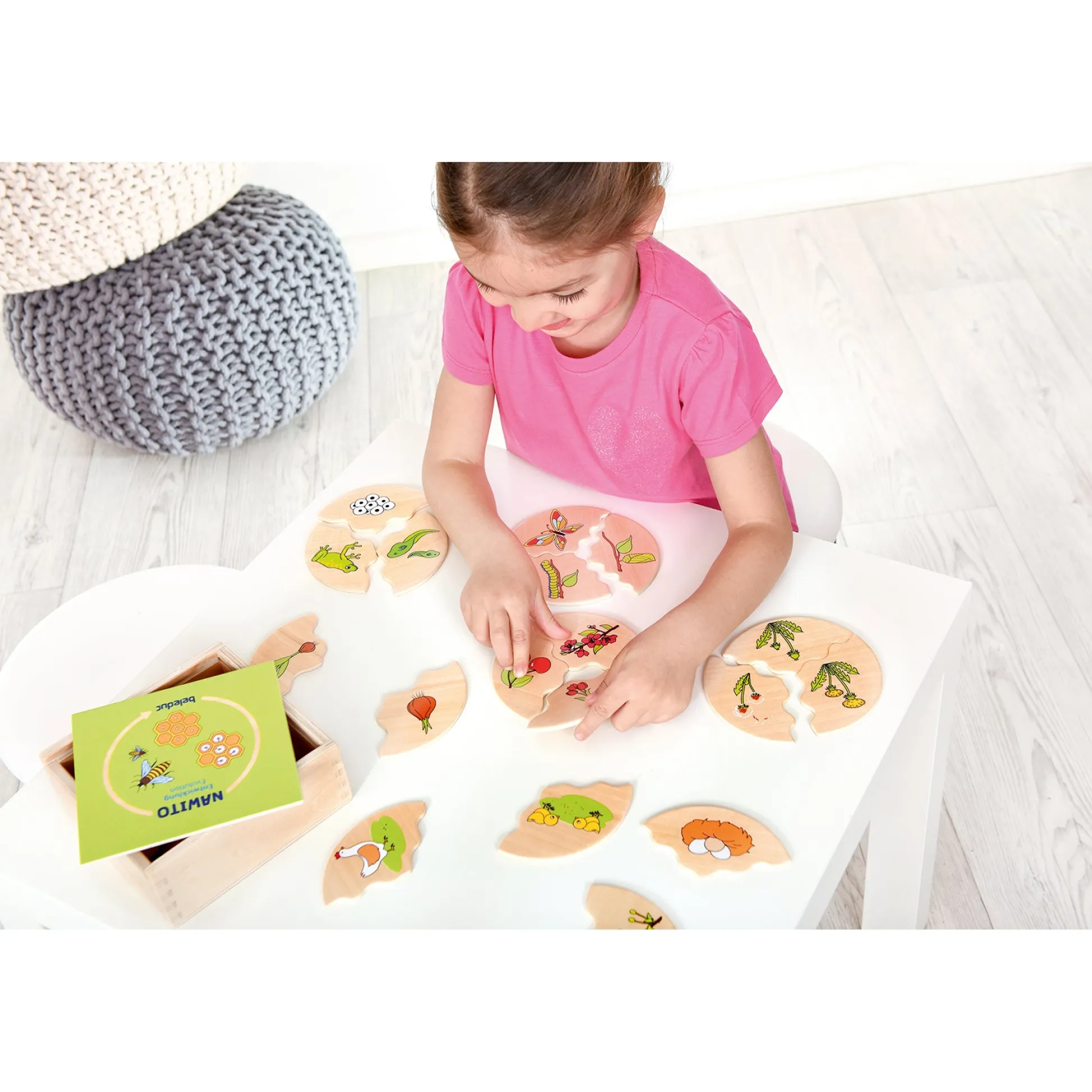 Educators Resource Beleduc Nawito 10-Pack Evolution Wooden Puzzles - 30 pc* Puzzles