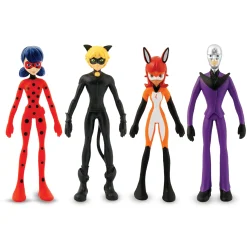 The Distribution Solutions BEND-EMS Miraculous 5-inch Flexible Action Figure - Hawk Moth* Collectible Figures & Playsets
