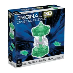 AreYouGame BePuzzled 3D Crystal Carousel Puzzle - Enchanting Green/White, 83 Pieces* Puzzles
