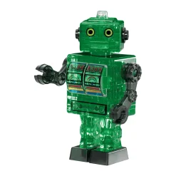 AreYouGame BePuzzled 3D Crystal Puzzle - Tin Robot (Green), 39 Pcs* Puzzles