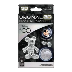 AreYouGame BePuzzled Disney 100 Platinum Edition 3D Crystal Puzzle - Mickey Mouse, 37 pcs* Puzzles