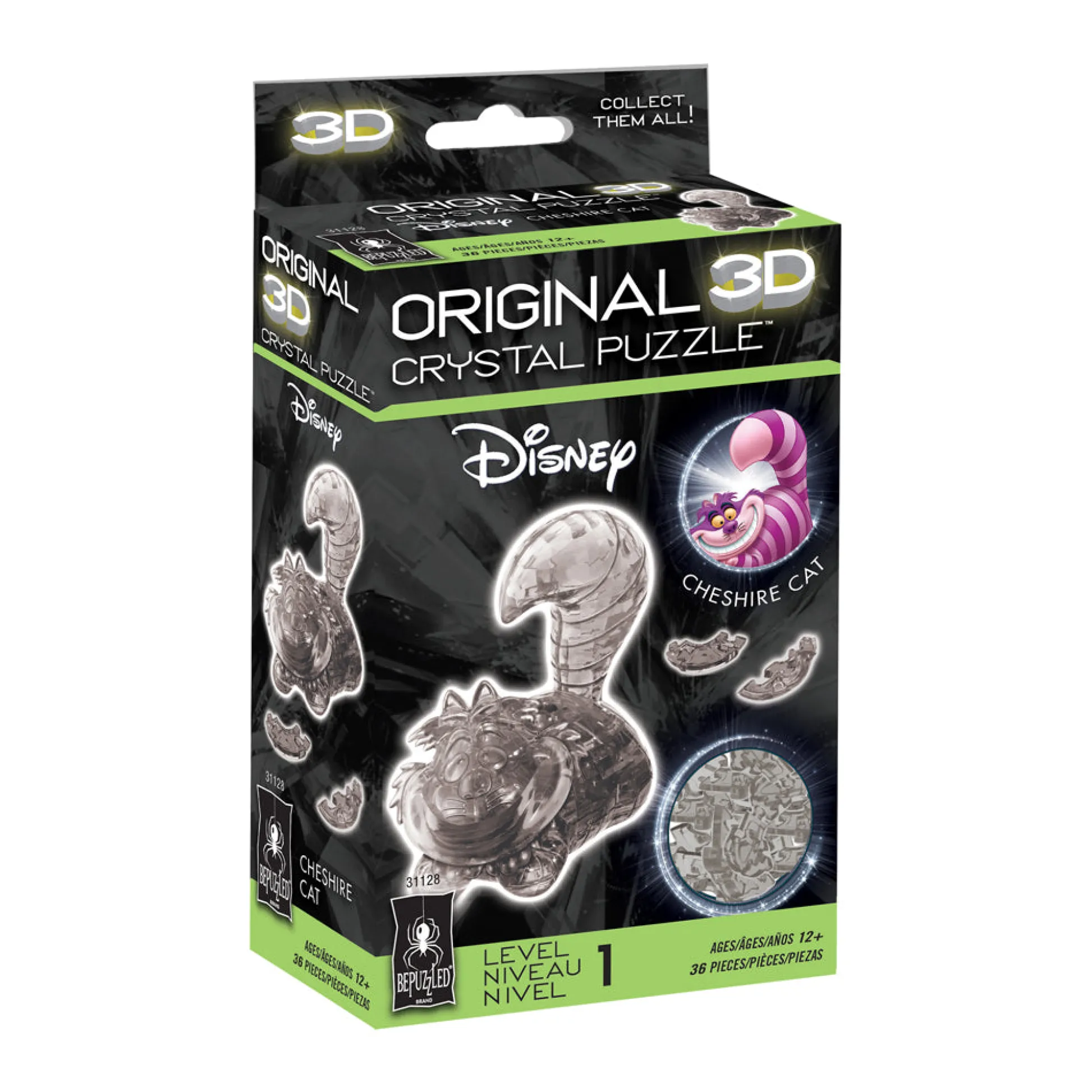 AreYouGame BePuzzled Disney Cheshire Cat 3D Crystal Puzzle - 36 pc* Puzzles