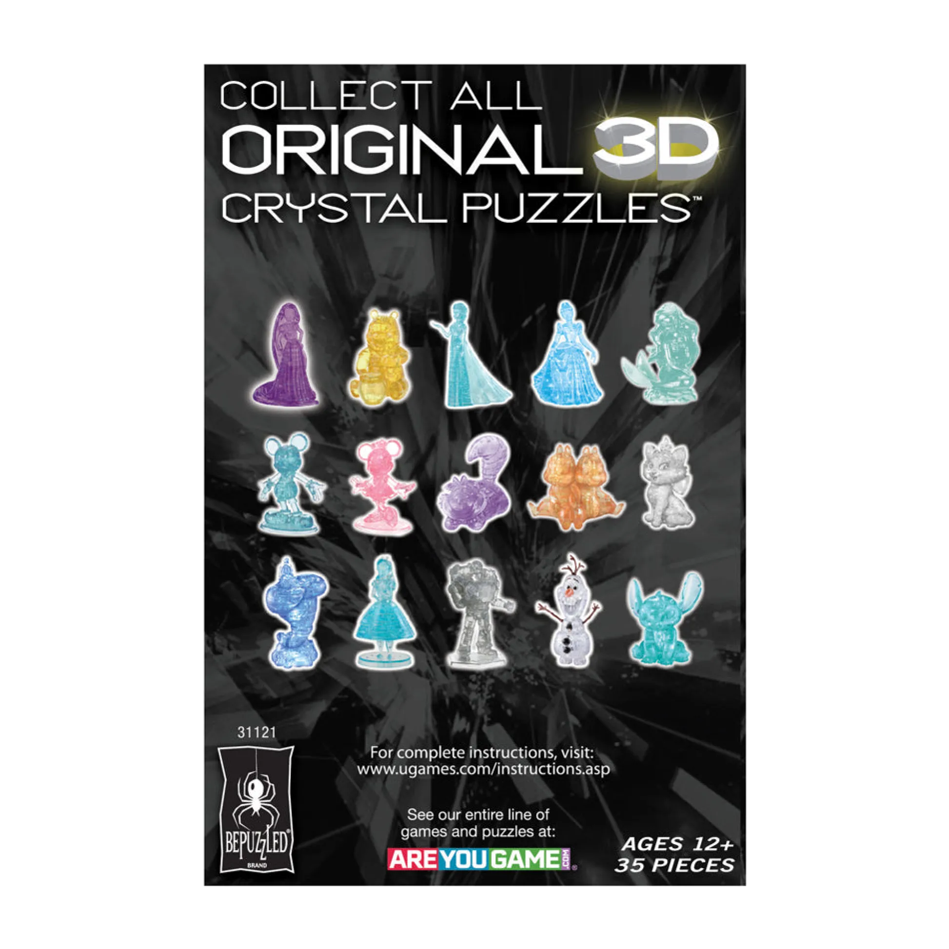 AreYouGame BePuzzled Disney Jasmine 3D Crystal Puzzle - 33 Pieces* Puzzles