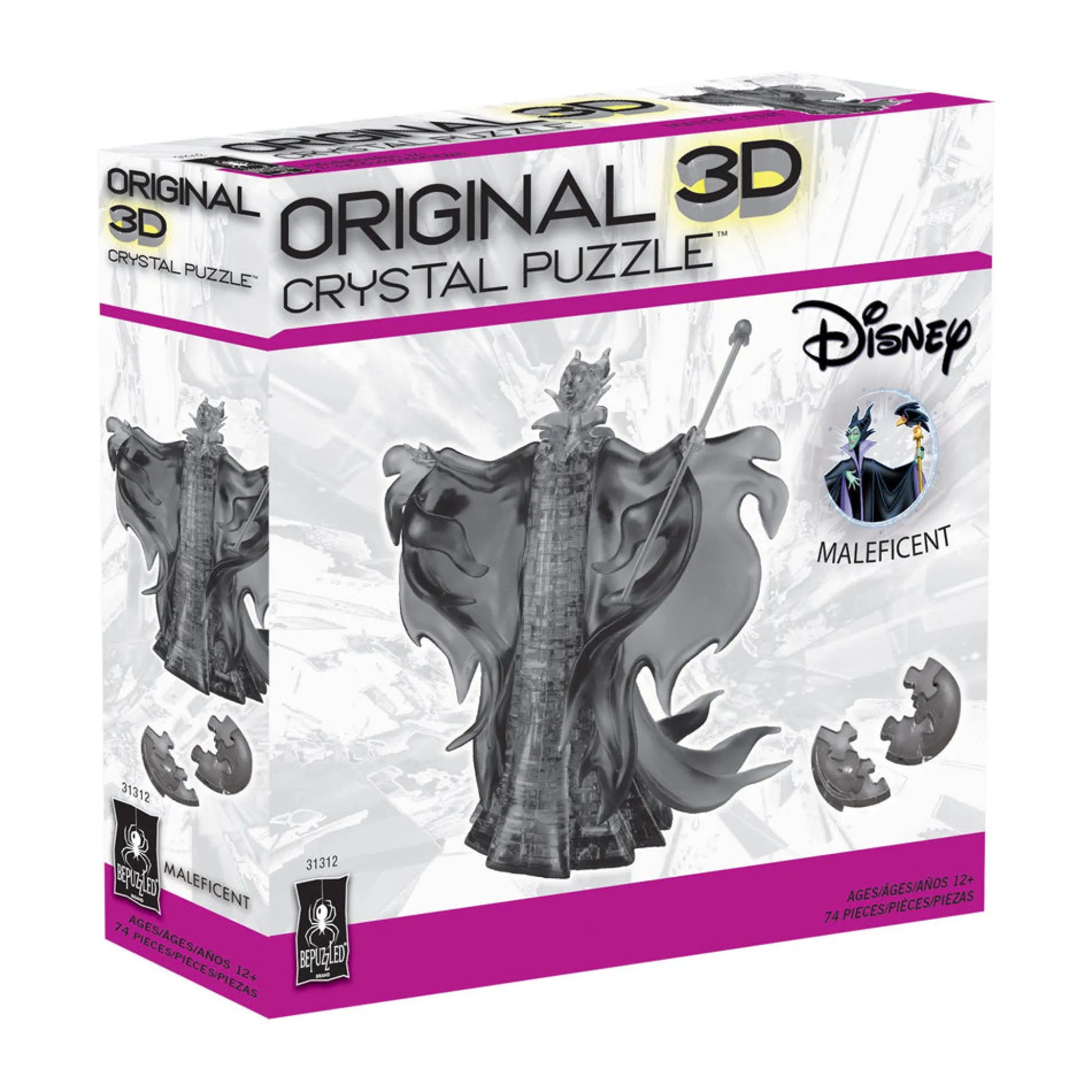 AreYouGame BePuzzled Disney Maleficent 3D Crystal Puzzle - 74 pcs* Puzzles