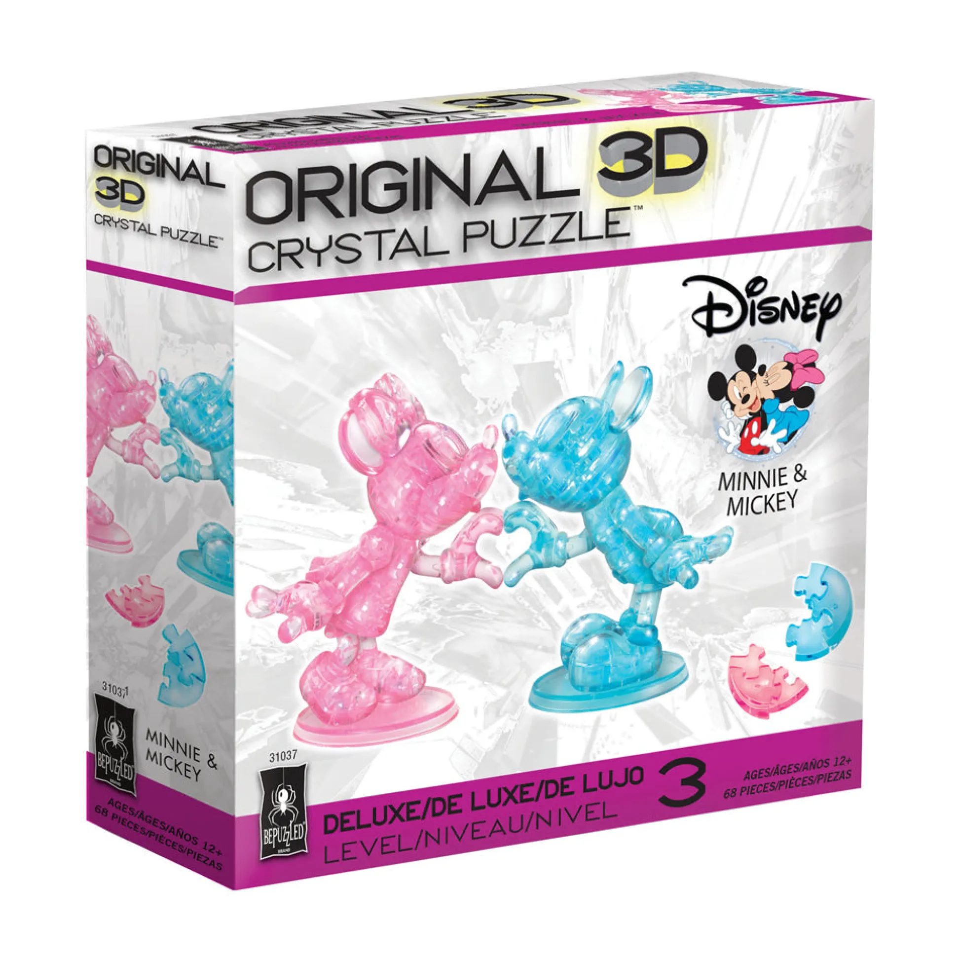AreYouGame BePuzzled Disney Minnie & Mickey 3D Crystal Puzzle - 68 pcs* Puzzles