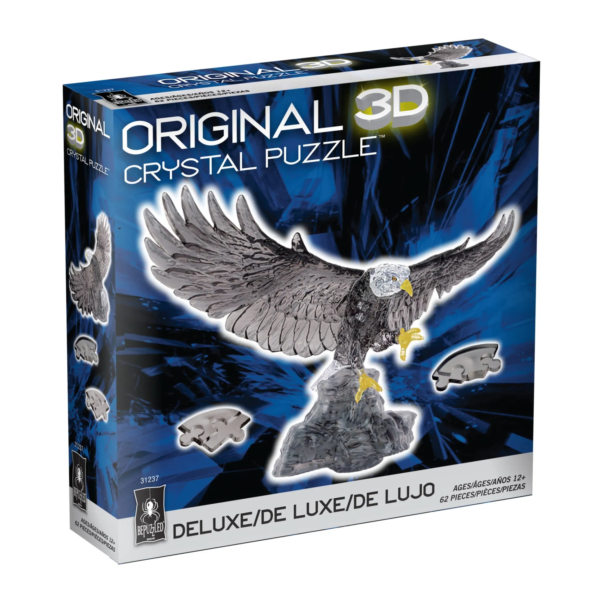 AreYouGame BePuzzled Majestic Eagle 3D Crystal Puzzle - 62 Pieces* Puzzles