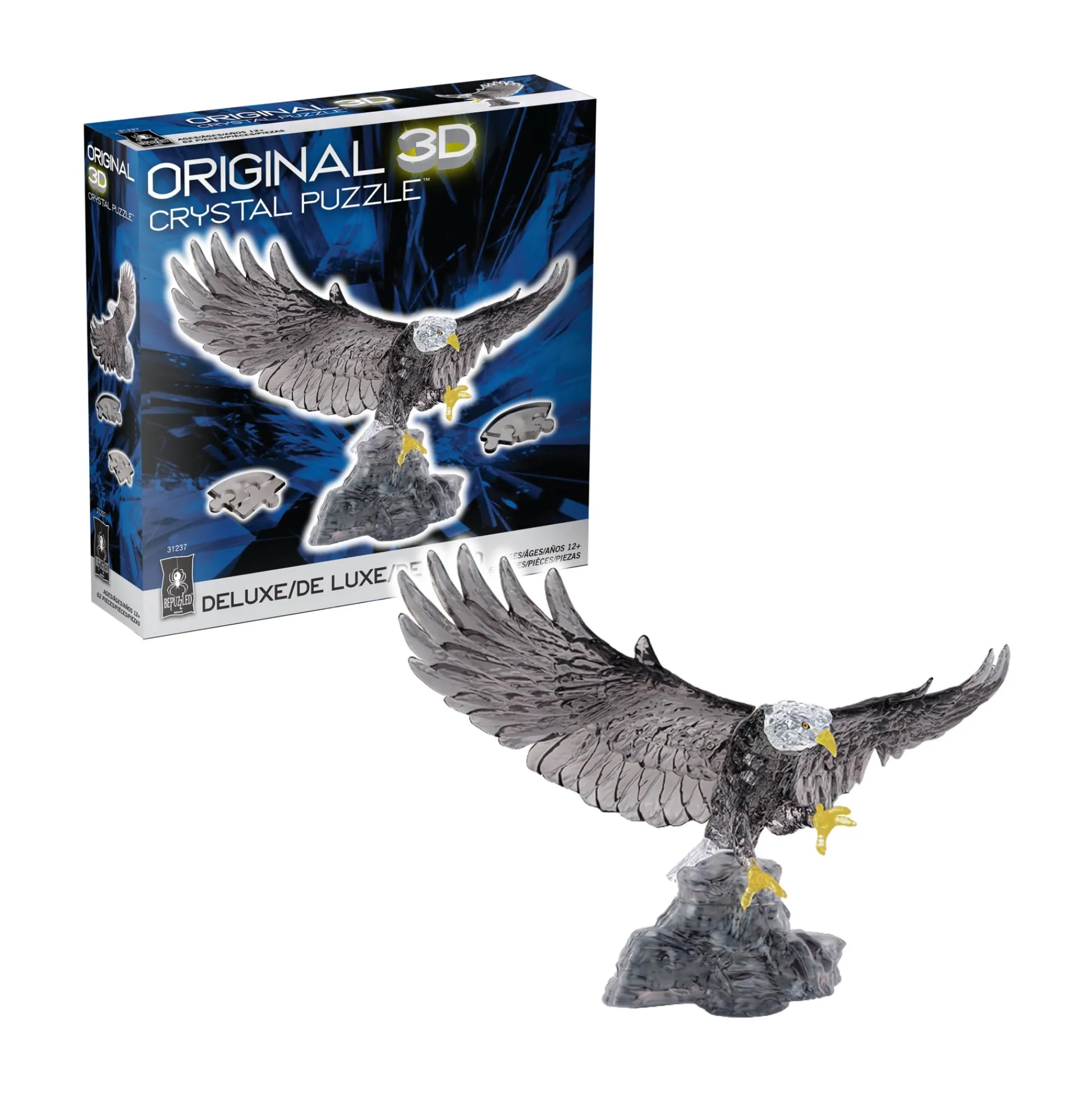 AreYouGame BePuzzled Majestic Eagle 3D Crystal Puzzle - 62 Pieces* Puzzles