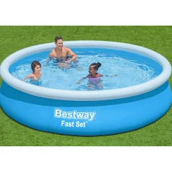 Flat River Group Bestway Fast Set Inflatable Pool - 12' x 30" Family Fun Blue Edition* Swimming Pools & Water Toys