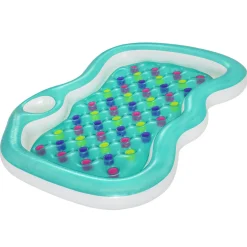 Flat River Group Bestway H2OGO! Double Designer Pool Lounge - 7'4" x 68.5" - Inflatable Luxury Float* Swimming Pools & Water Toys|Social & Emotional Skills