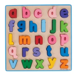 Educators Resource Bigjigs Toys Alphabet Adventure - Colorful Lowercase Chunky Puzzle* Puzzles|Preschool Education Toys & Activities