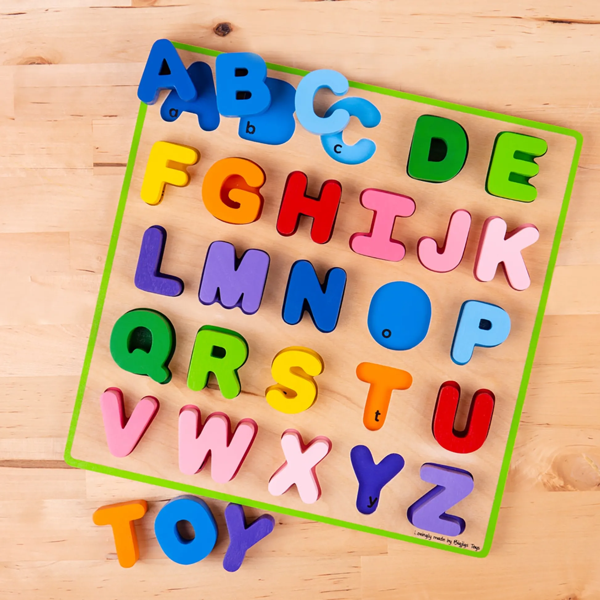 Educators Resource Bigjigs Toys Chunky Alphabet Puzzle - Uppercase Bright Colors* Puzzles|Preschool Education Toys & Activities