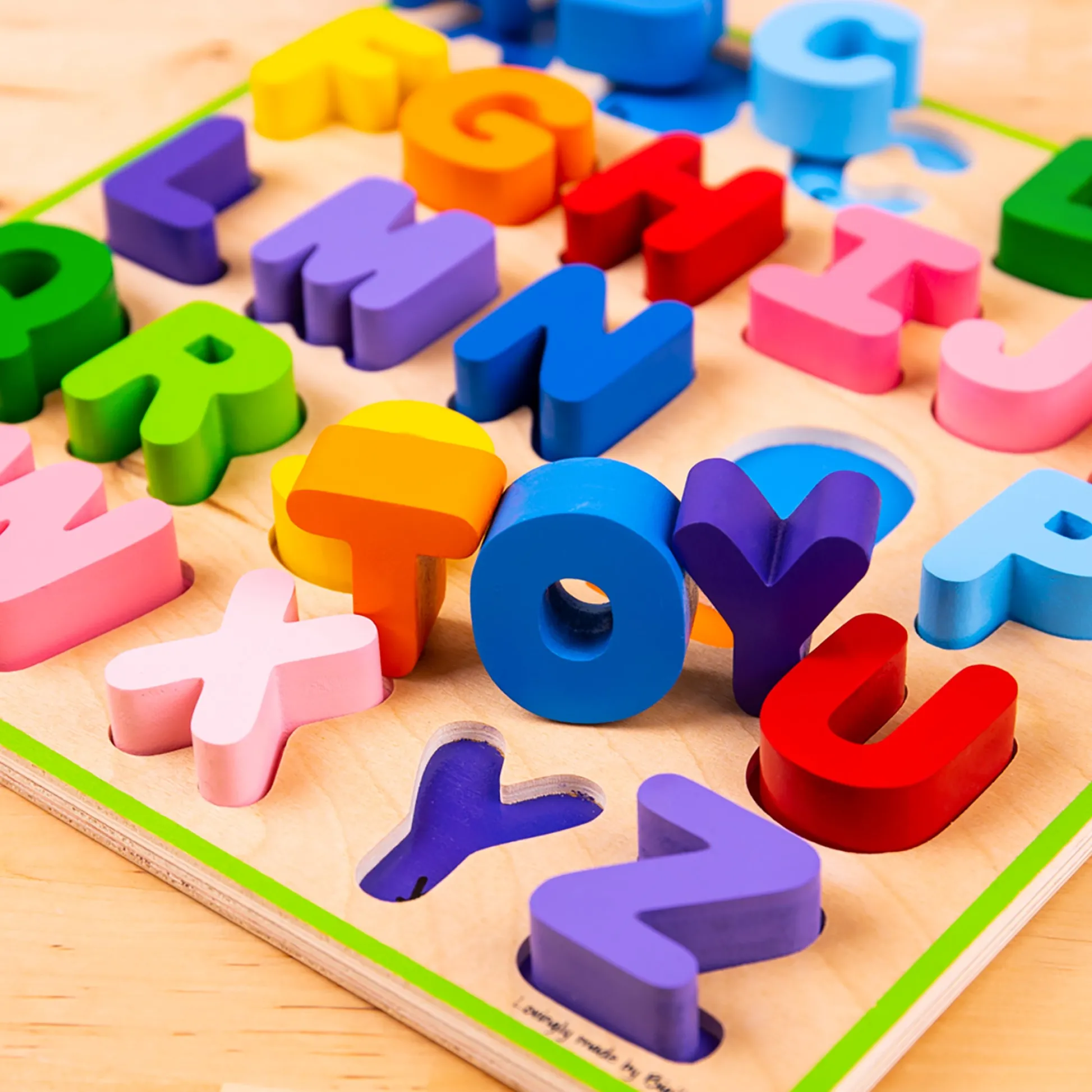 Educators Resource Bigjigs Toys Chunky Alphabet Puzzle - Uppercase Bright Colors* Puzzles|Preschool Education Toys & Activities