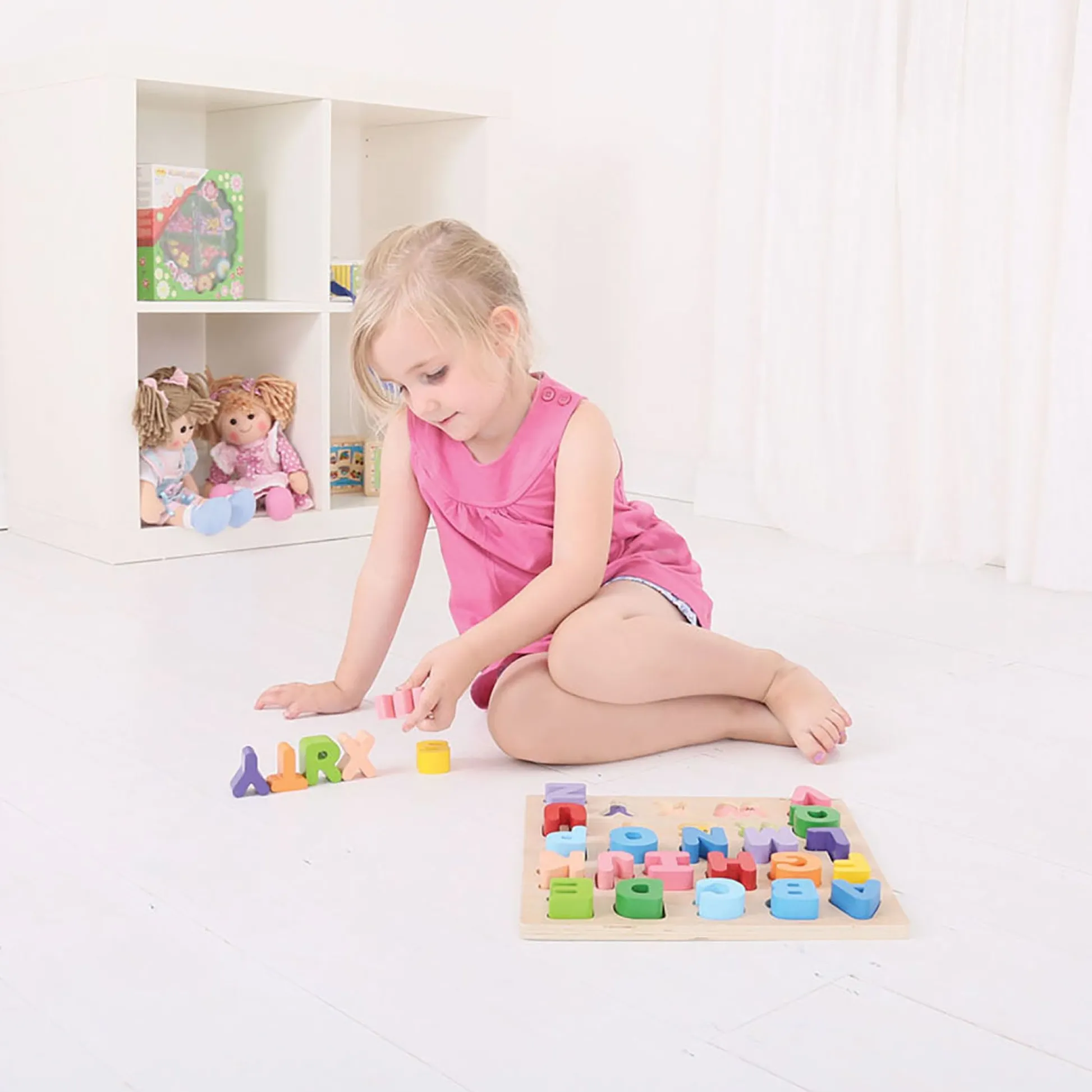 Educators Resource Bigjigs Toys Chunky Alphabet Puzzle - Uppercase Bright Colors* Puzzles|Preschool Education Toys & Activities