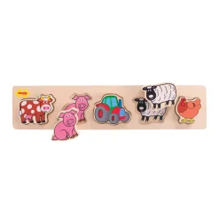 Educators Resource Bigjigs Toys Chunky Lift & Match Farm Puzzle* Puzzles