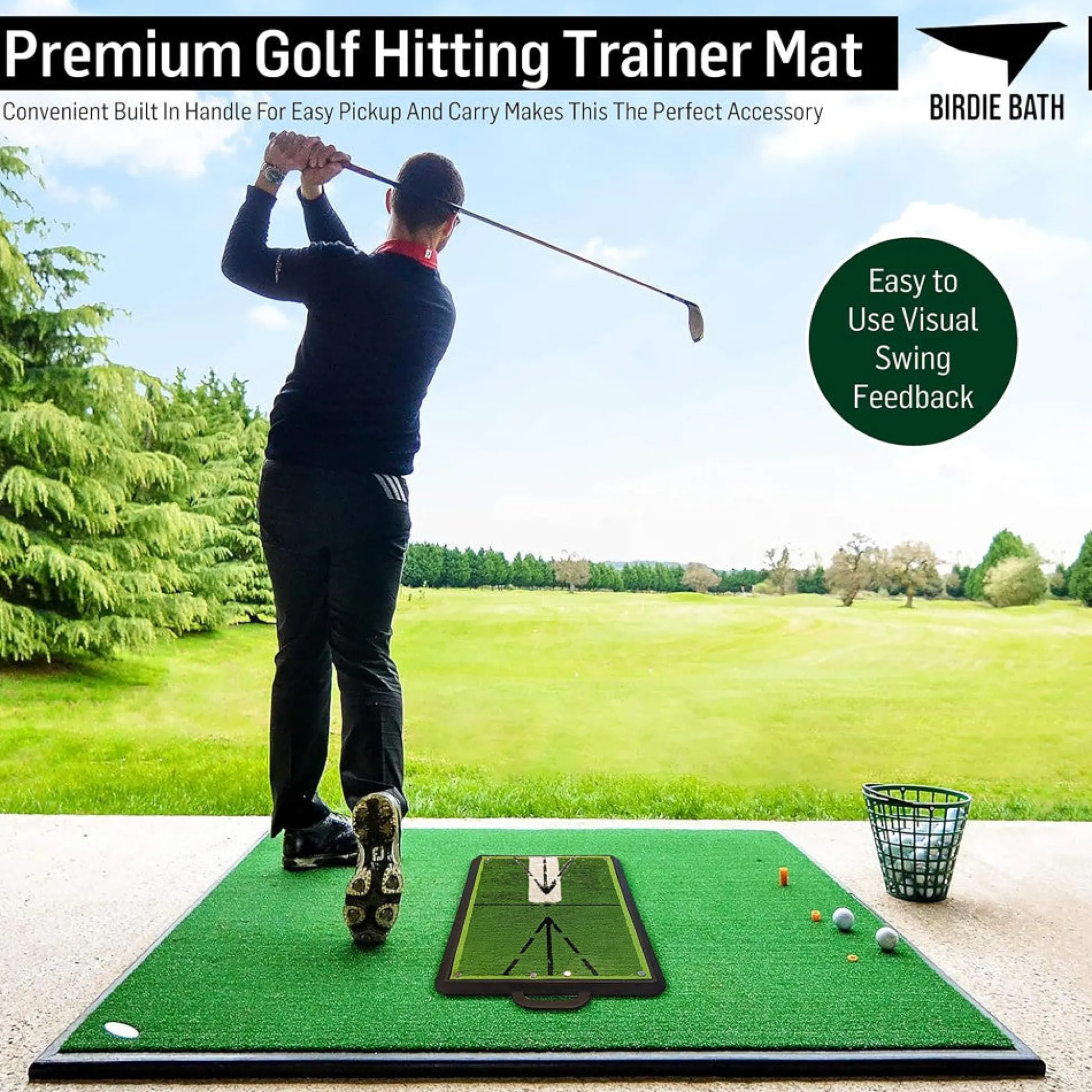 Flat River Group Birdie Golf: Birdie Mat - Pro Premium Swing Training Mat* Toy Sports