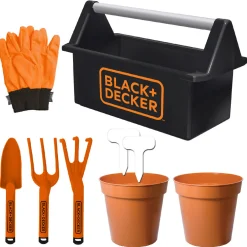 Flat River Group Black and Decker Kids' 8-Piece Garden Toolbox Set* Tools & Workshops|Dress Up